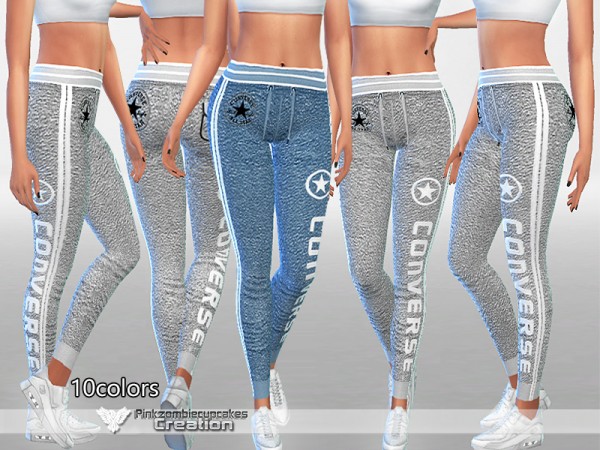  The Sims Resource: Athletic Pants 010 by Pinkzombiecupcake