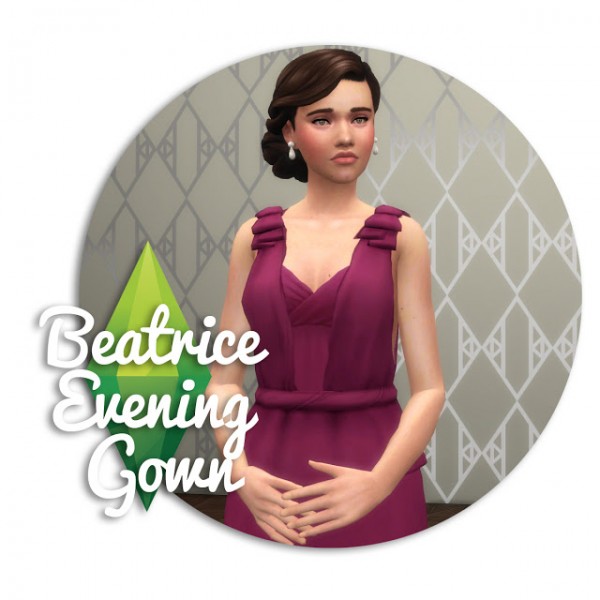  History Lovers Sims Blog: Beatrice Evening Gown