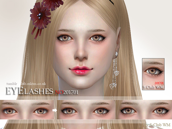  The Sims Resource: Eyelashes 201701 by S Club