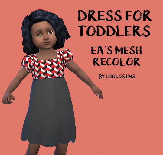  Choco Sims: The dress for toddlers