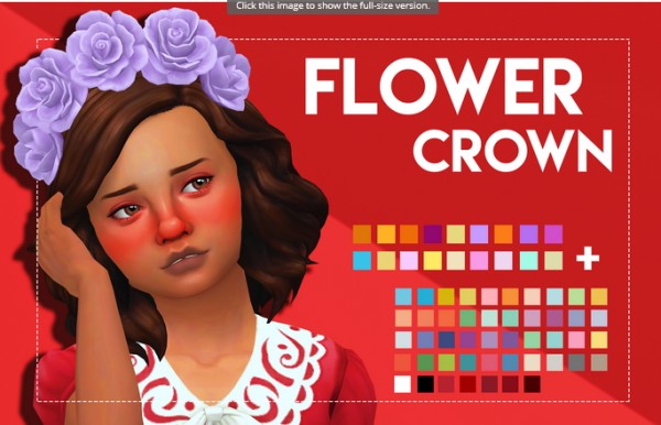  Simsworkshop: Flower Crown   Childrens Version by Weepingsimmer