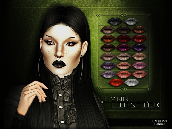  The Sims Resource: Lynn Lipstick by BlahberryPancake