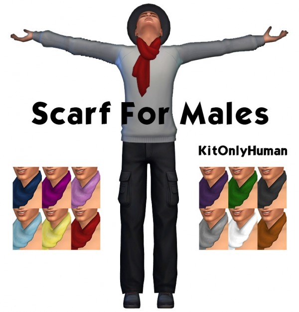  KitOnlyHuman: Scarf for males
