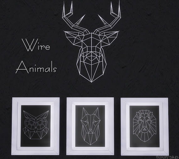  Helen Sims: Wire Animals Set