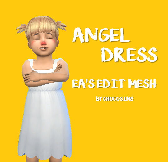  Choco Sims: Angel dress