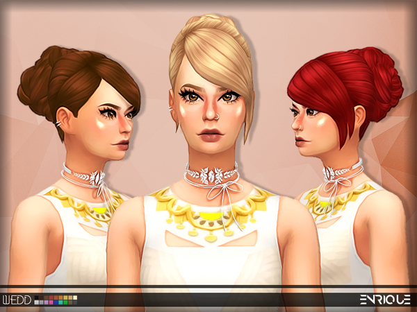  The Sims Resource: Enriques4 Wedd Hair