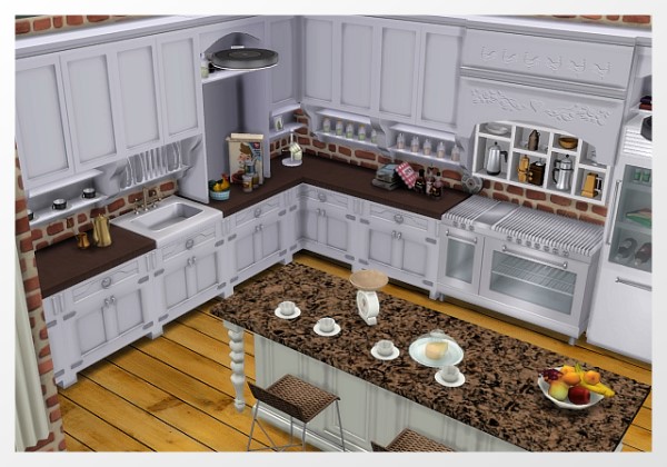  All4Sims: Country house kitchen by Oldbox