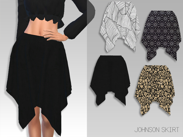  The Sims Resource: Johnson Skirt by GrafitySims