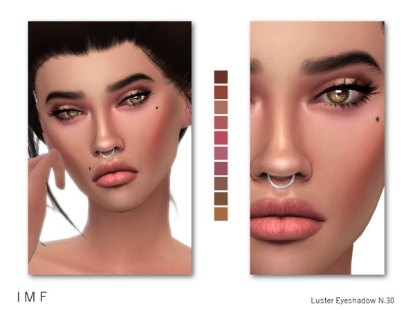  The Sims Resource: Luster Eyeshadow N.30 by IzzieMcFire