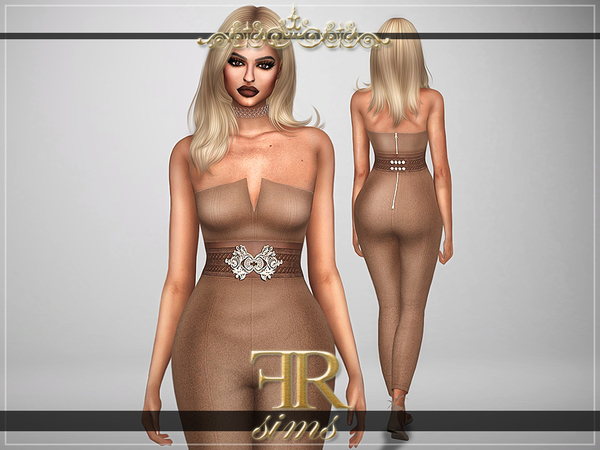  The Sims Resource: Jealousy Jumpsuit by FashionRoyaltySims