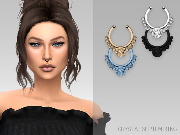  The Sims Resource: GrafitySims   Crystal Septum Ring