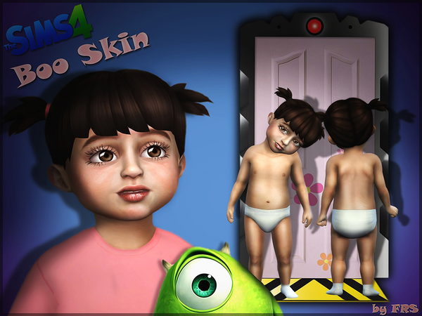  The Sims Resource: Boo Skin Toddler by FashionRoyaltySims