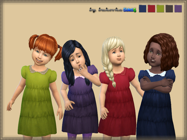  The Sims Resource: Dress and Collar by bukovka