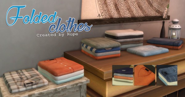  Simsontherope: Folded Clothes