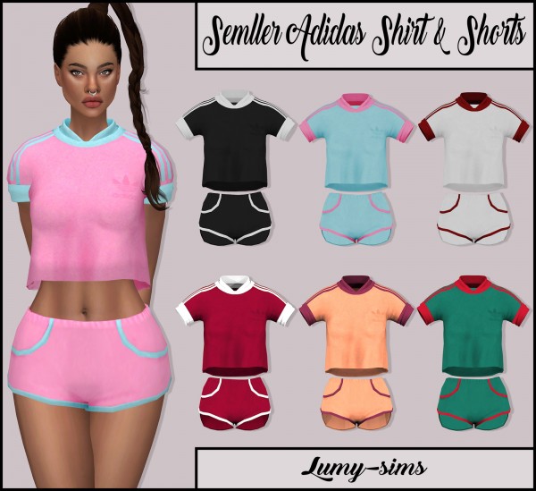  LumySims: Semller Shirt and Shorts