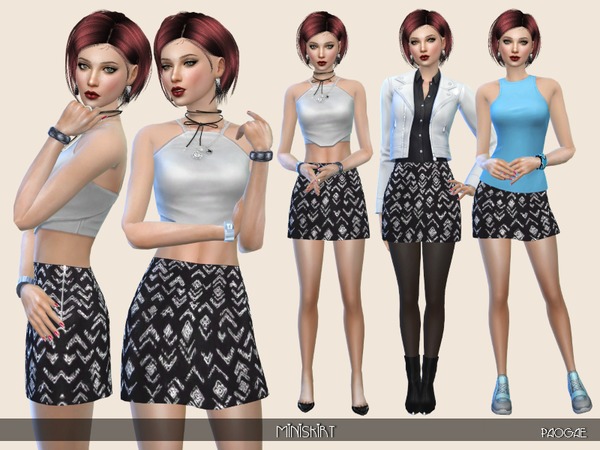  The Sims Resource: Miniskirt by Paogae