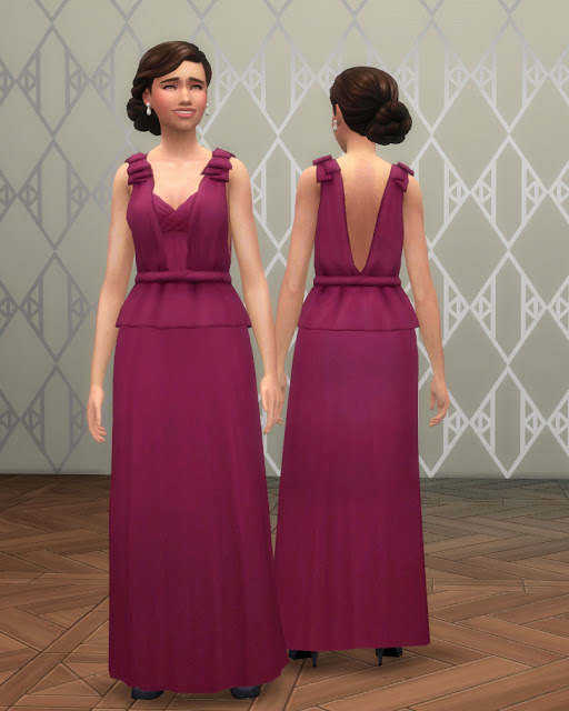  History Lovers Sims Blog: Beatrice Evening Gown