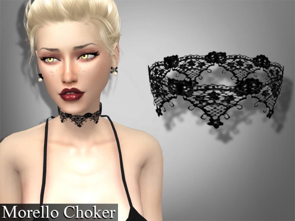  The Sims Resource: Set lace chokers by Genius666