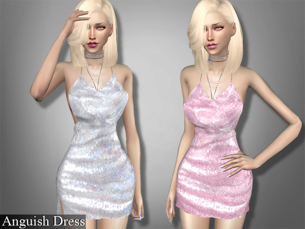  The Sims Resource: Anguish Dress by Genius