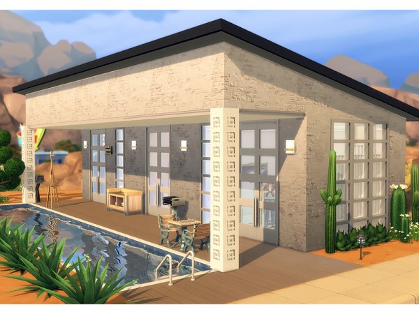  The Sims Resource: Pilars Pool House by Degera