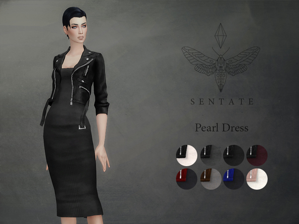  The Sims Resource: Pearl Dress by Sentate