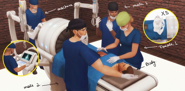 In a bad romance: Story Poses - 2 - Hospital - 06 • Sims 4 