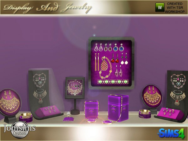  The Sims Resource: Display and jewelry set by jomsims