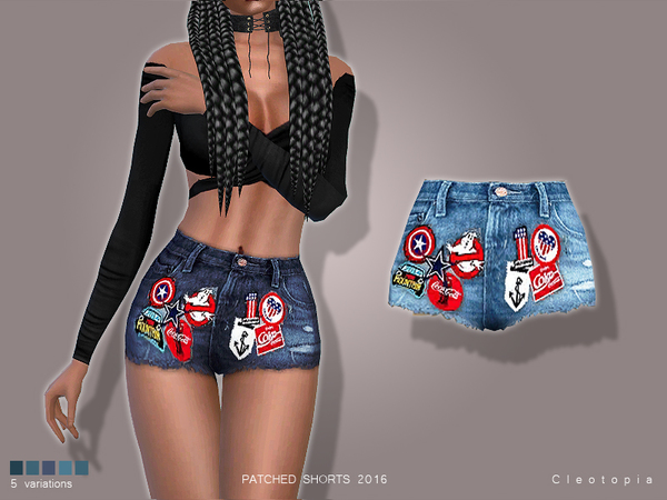  The Sims Resource: Set 68   Patched Shorts by Cleotopia