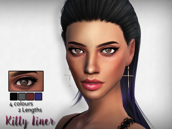  The Sims Resource: Cat Liner by Kitty.Meow