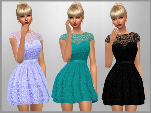 The Sims Resource: Emma Dress by SweetDreamsZzzzz