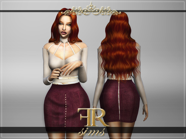  The Sims Resource: Reign Dress by FashionRoyaltySims