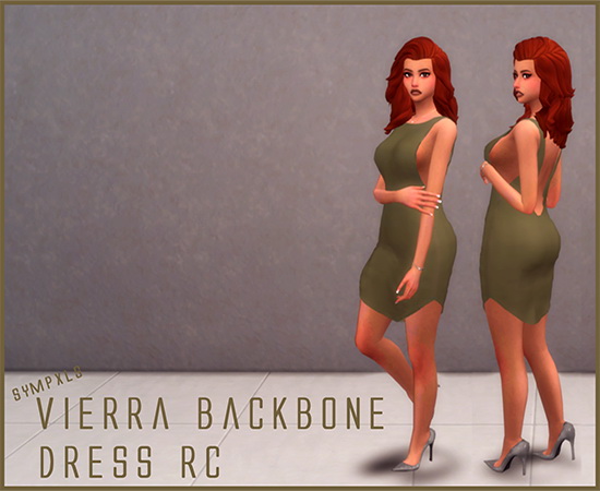  Simsworkshop: Sympxls Vierra Backbone dress