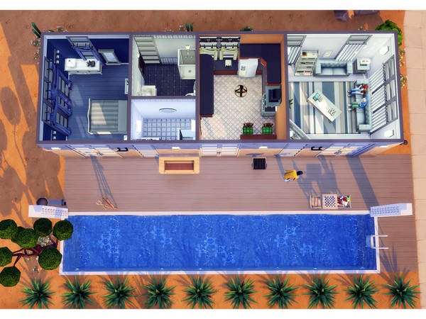  The Sims Resource: Pilars Pool House by Degera
