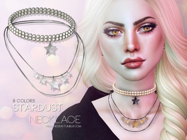  The Sims Resource: Stardust Necklace by Pralinesims
