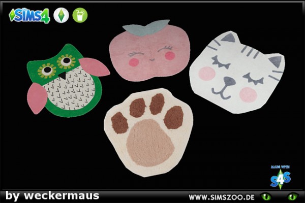  Blackys Sims 4 Zoo: Mixed Kids Rugs by weckermaus