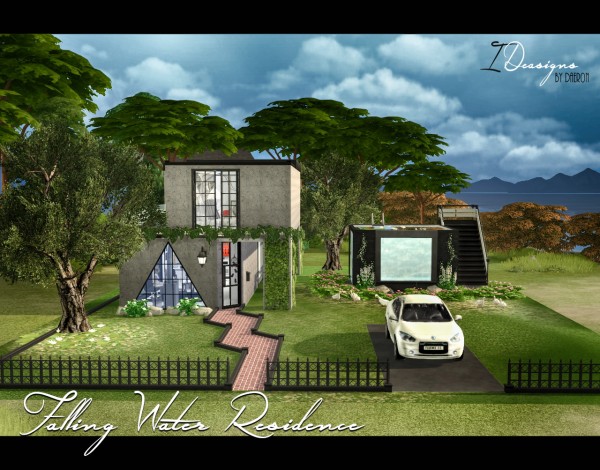  Sims 4 Designs: Falling Water Residence
