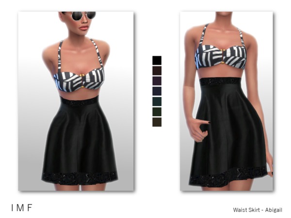  The Sims Resource: Waist Skirt   Abigail by IzzieMcFire