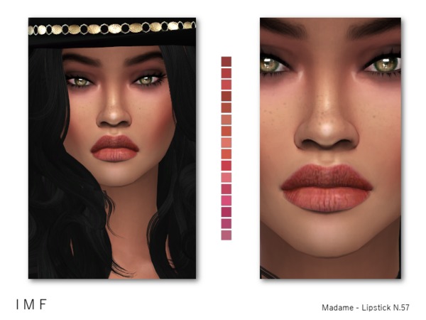  The Sims Resource: Madame Lipstick N.57 by IzzieMcFire