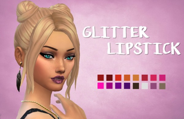  Choco Sims: Glitter lipstick