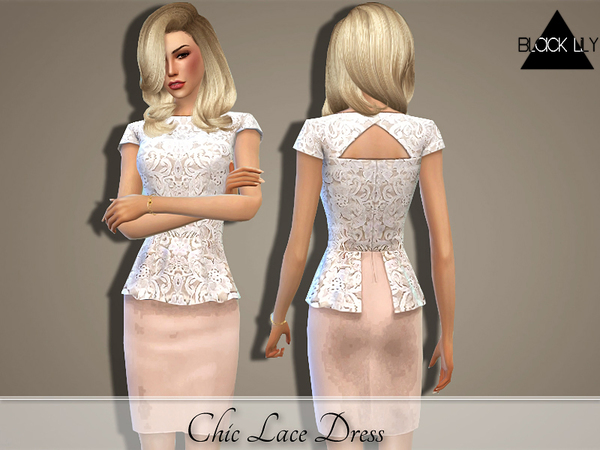  The Sims Resource: Heiress Dress by FashionRoyaltySims