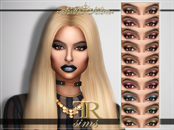  The Sims Resource: Eyeshadow N07 by FashionRoyaltySims