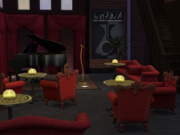  The Sims Resource: Papa Joes Jazz Club   Lounge by CherryNellie