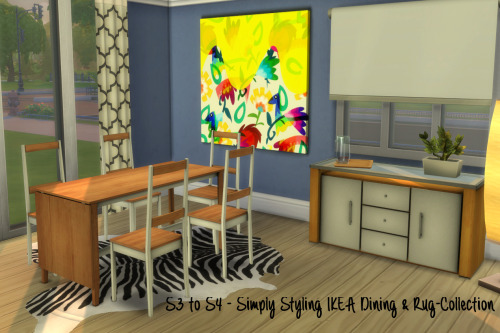  Chillis Sims: IKEA Dining + Rug Collection