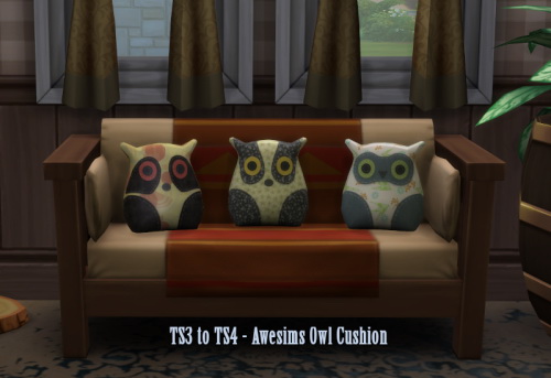  Chillis Sims: Awesims Owl Cushion