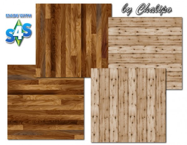  All4Sims: Wooden floor 1 by Chalipo