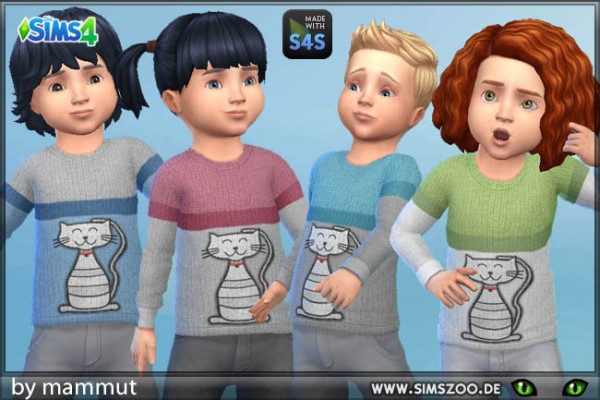  Blackys Sims 4 Zoo: Baby cat sweater by mammut