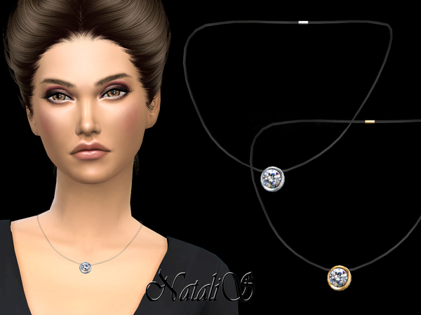  The Sims Resource: Invisible thread with pendant by NataliS