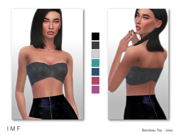  The Sims Resource: Bandeau Top   Joley by IzzieMcFire