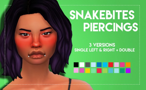  Simsworkshop: Snakebites piercings
