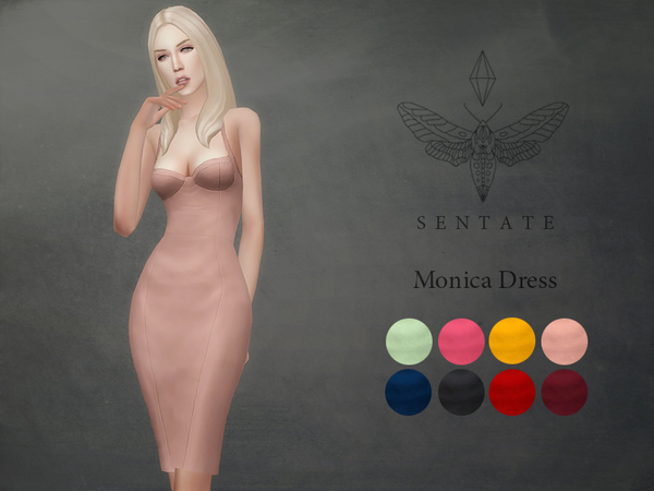  The Sims Resource: Monica Dress by Sentate